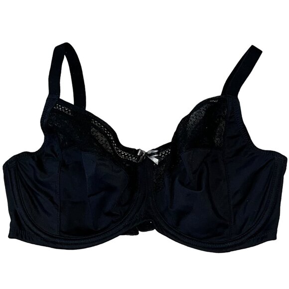 Wacoal Fine Form Full Figure Bra 36DD 855239 Black - Picture 2 of 5